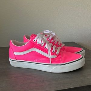 Women’s size 9 hot pink Vans